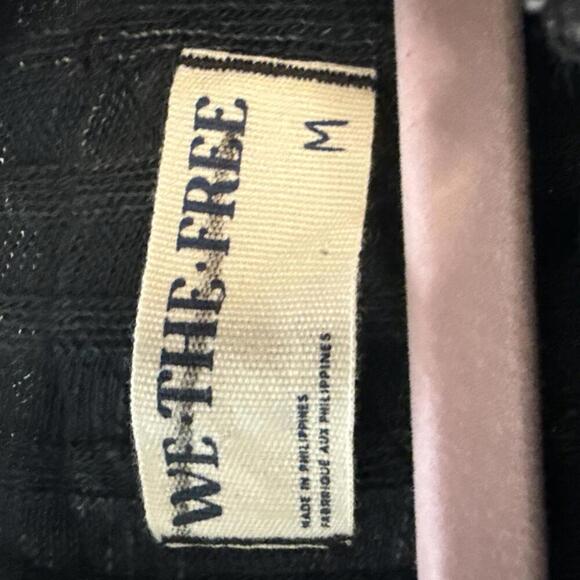 NWOT We The Free Meant to Be Ribbed Cropped Ruffle Tshirt Size Medium - Picture 4 of 6